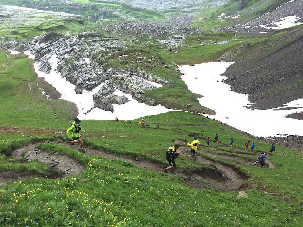 Descente trail du tour des fiz