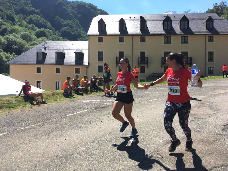 Ligne d'arrivée trail Gavarnie