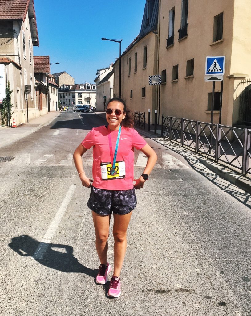 le jour J prête pour mon premier marathon