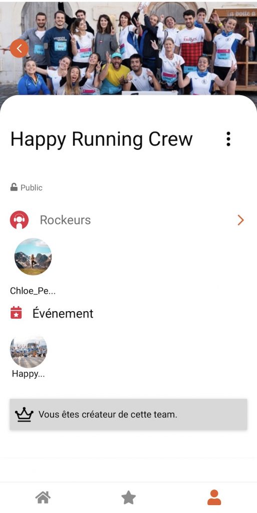 team happy running crew